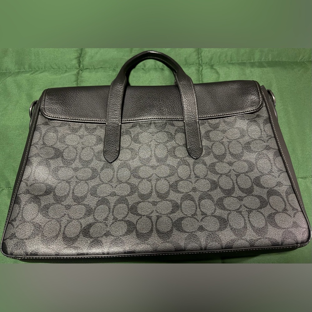 Coach Black and Gray Men's Briefcase - Picture 2 of 3